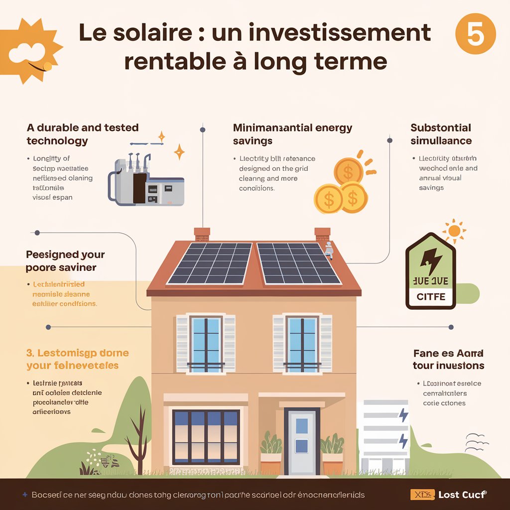 Le solaire : un investissement rentable à long terme, les chiffres à l’appui